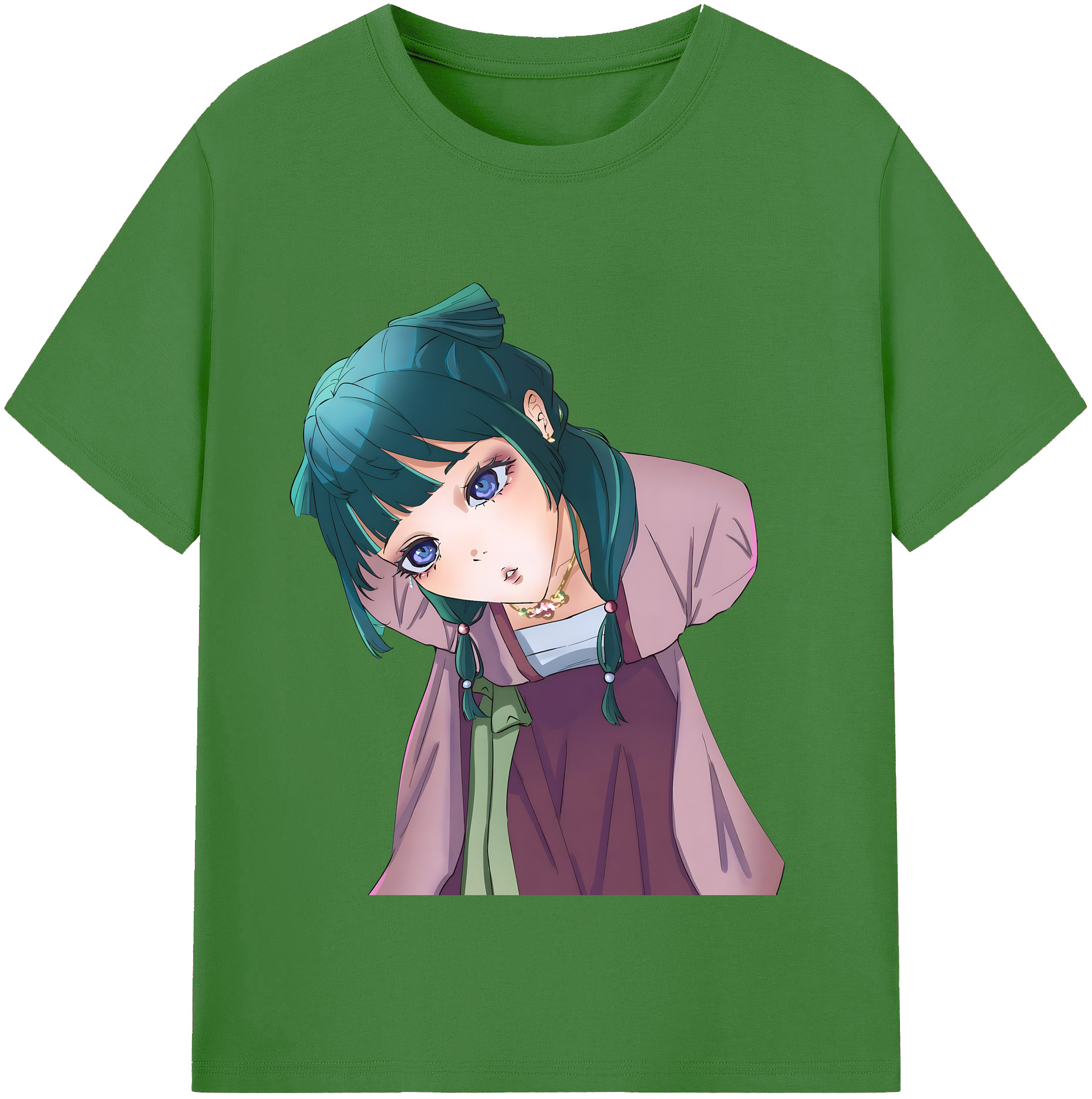 （画像用） 薬屋のひとりごと The Apothecary Diaries レディースカジュアルプリントTシャツ（綿100％）